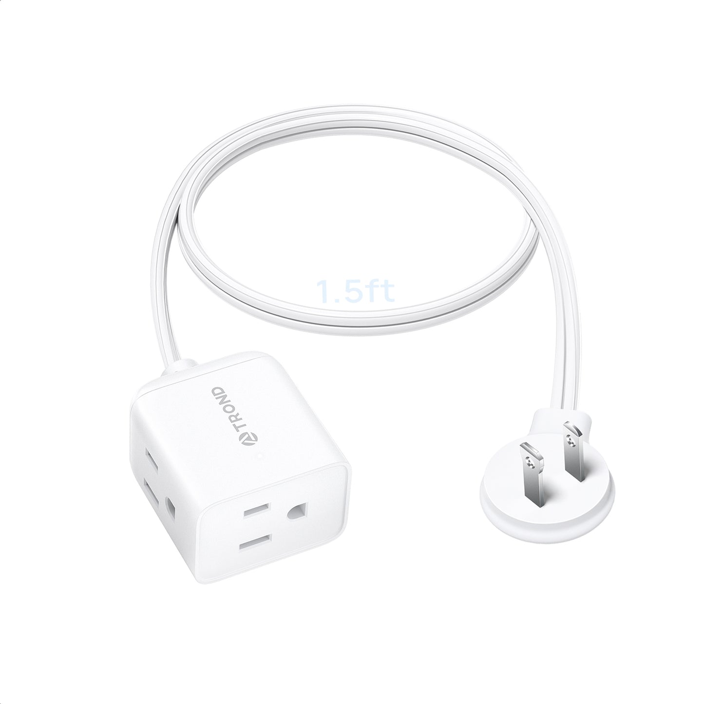 Indoor 2 Prong to 3 Prong Extension Cord