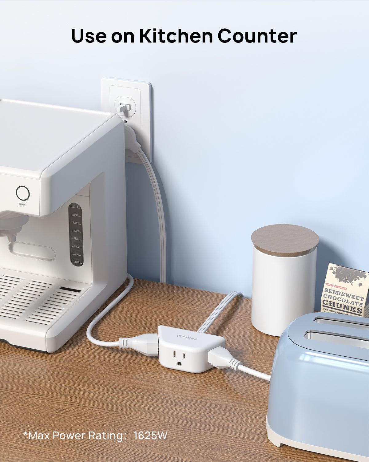 Short Flat Extension Cord Flat Plug Power Strip