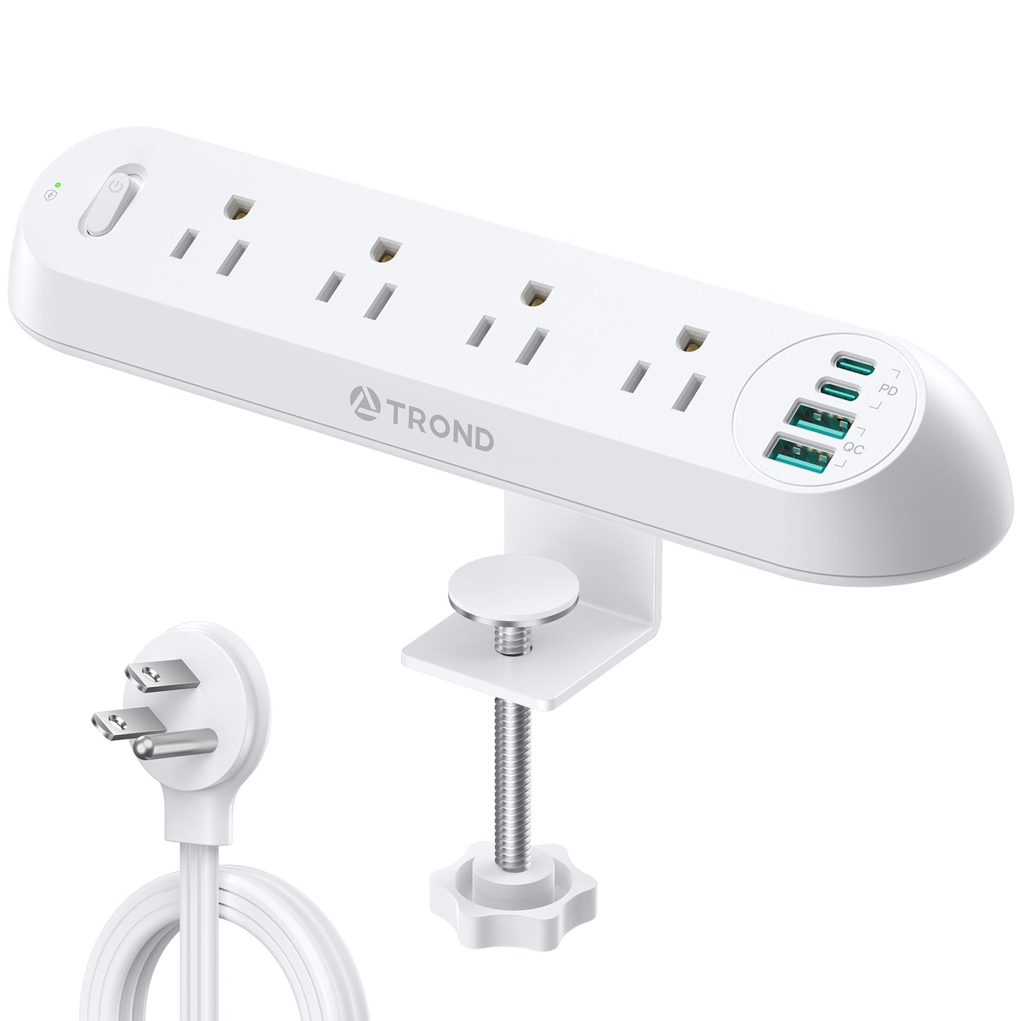 Desk Clamp Power Strip 20W USB C