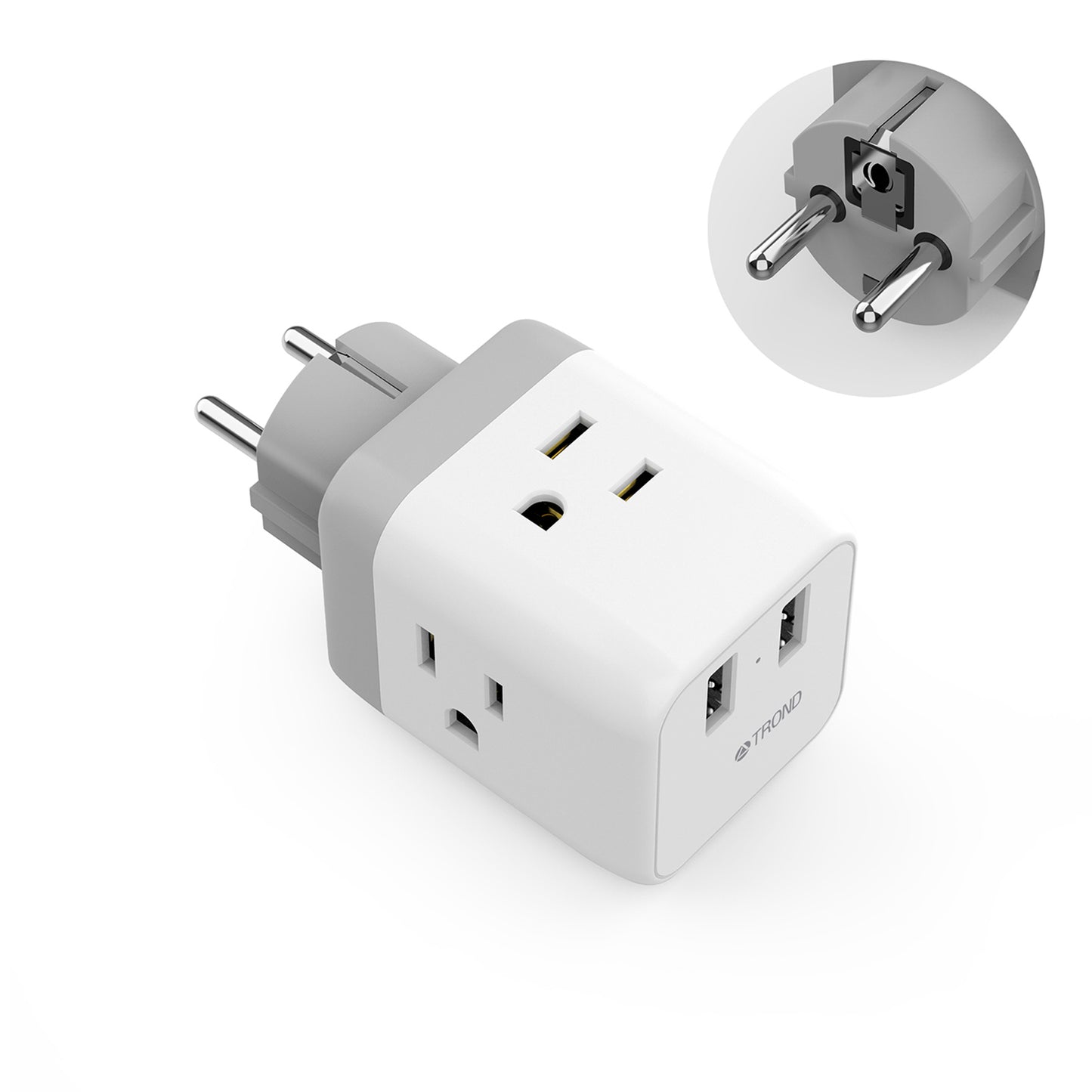 Travel Plug Adapter for US to France Germany