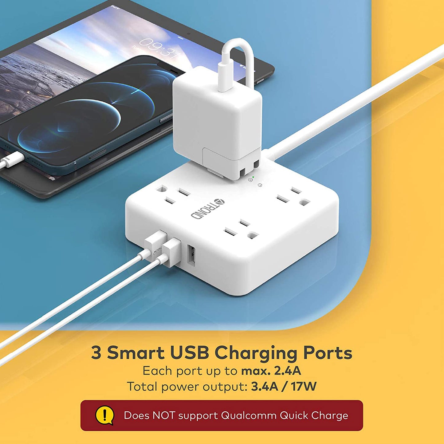 Surge Protector Power Strip 10ft