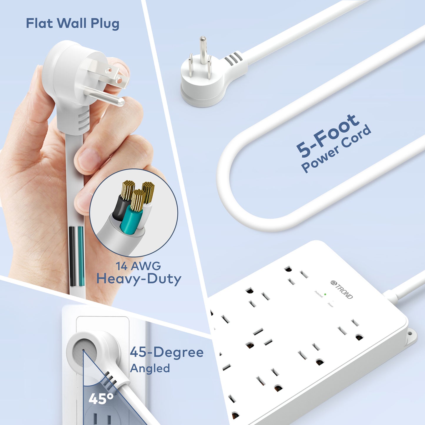 13-Outlet Surge Protector w/ 4 USB Ports, 4000J