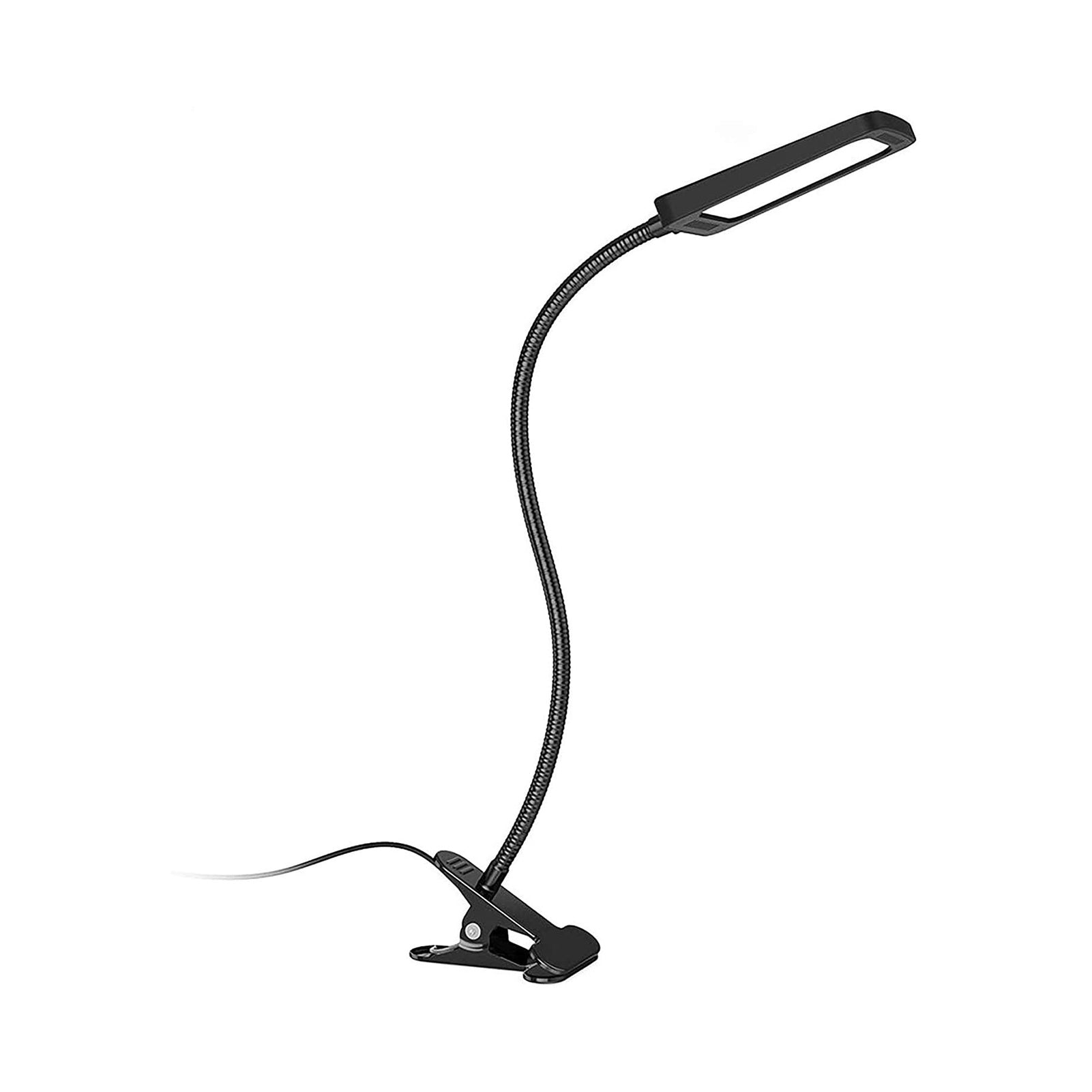 TROND LED Clamp Desk Lamp Task Light (9W, 6000K Daylight, 3-Level