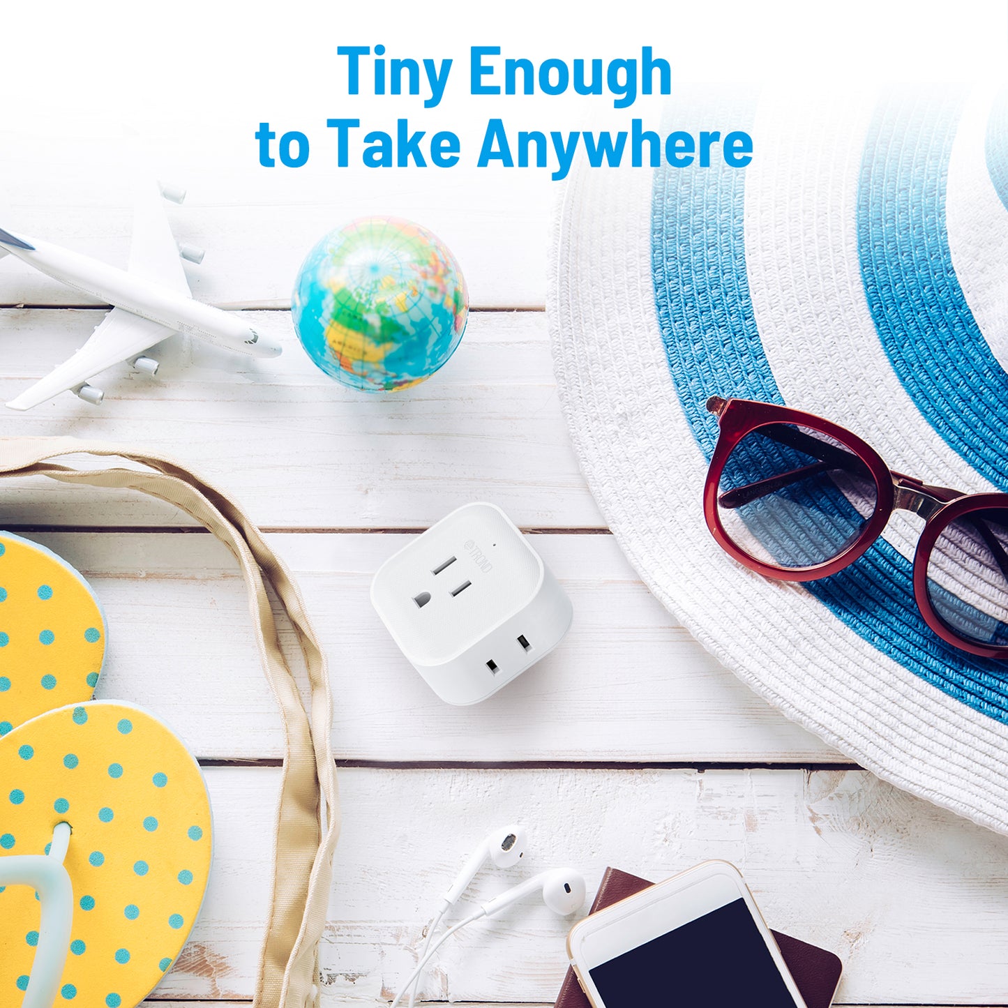 Multi Plug Outlet Extender - 2 Packs Outlet Splitter with 4 Electrical Charger Cube Outlets