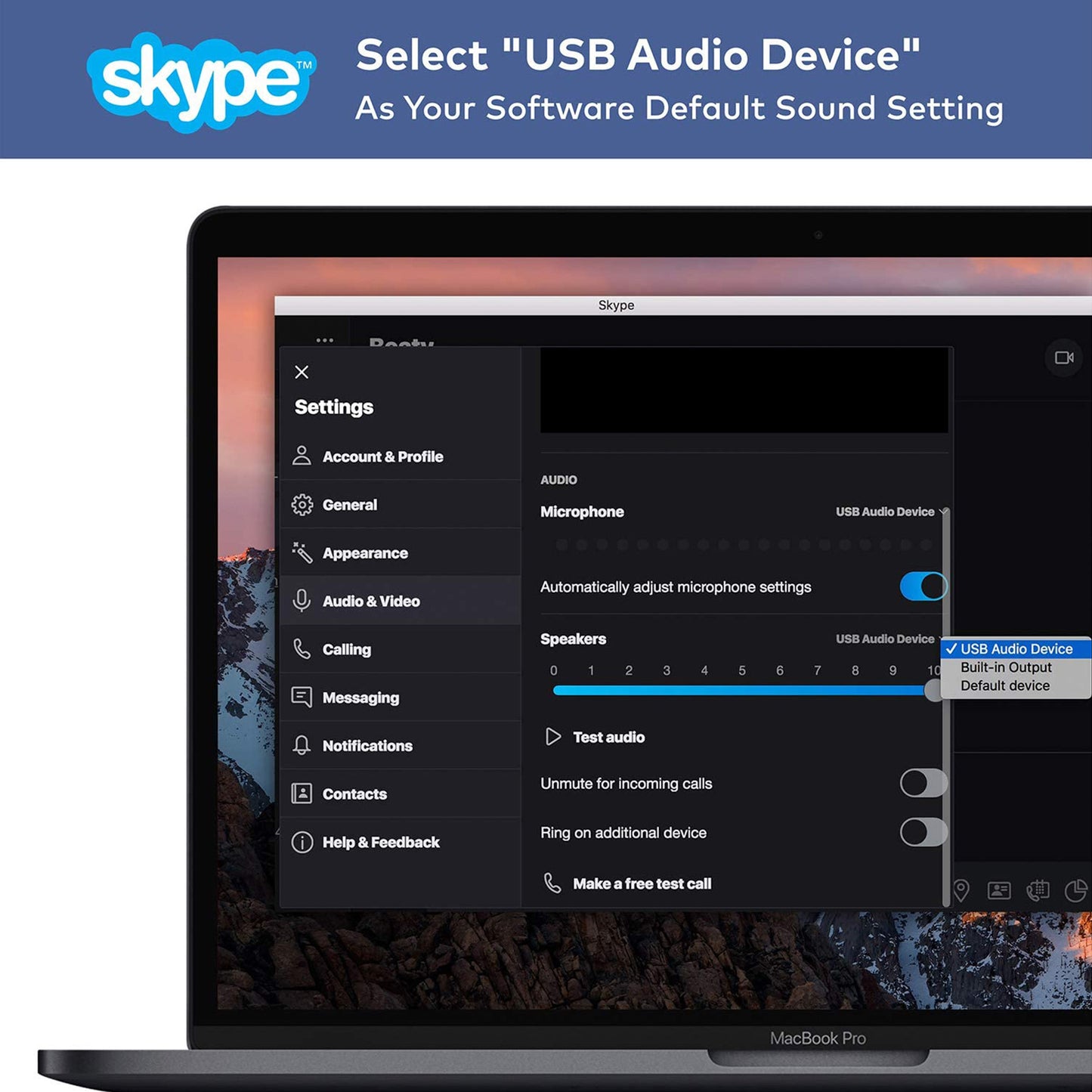 USB Audio Adapter w/ 3.5mm TRRS Jack