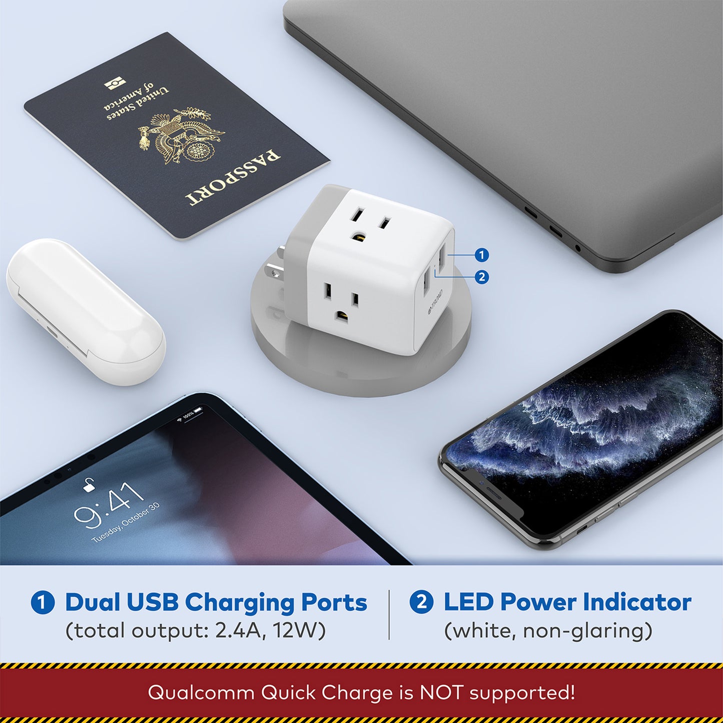 Travel Plug Adapter for US to Japan