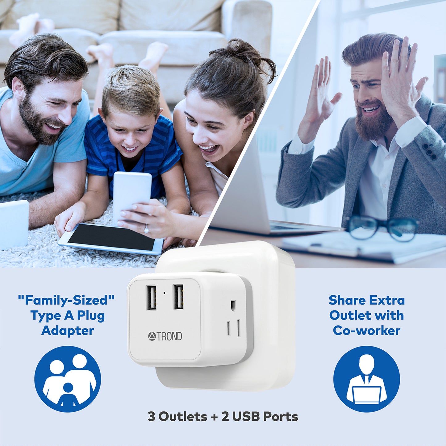 Travel Plug Adapter for US to Japan