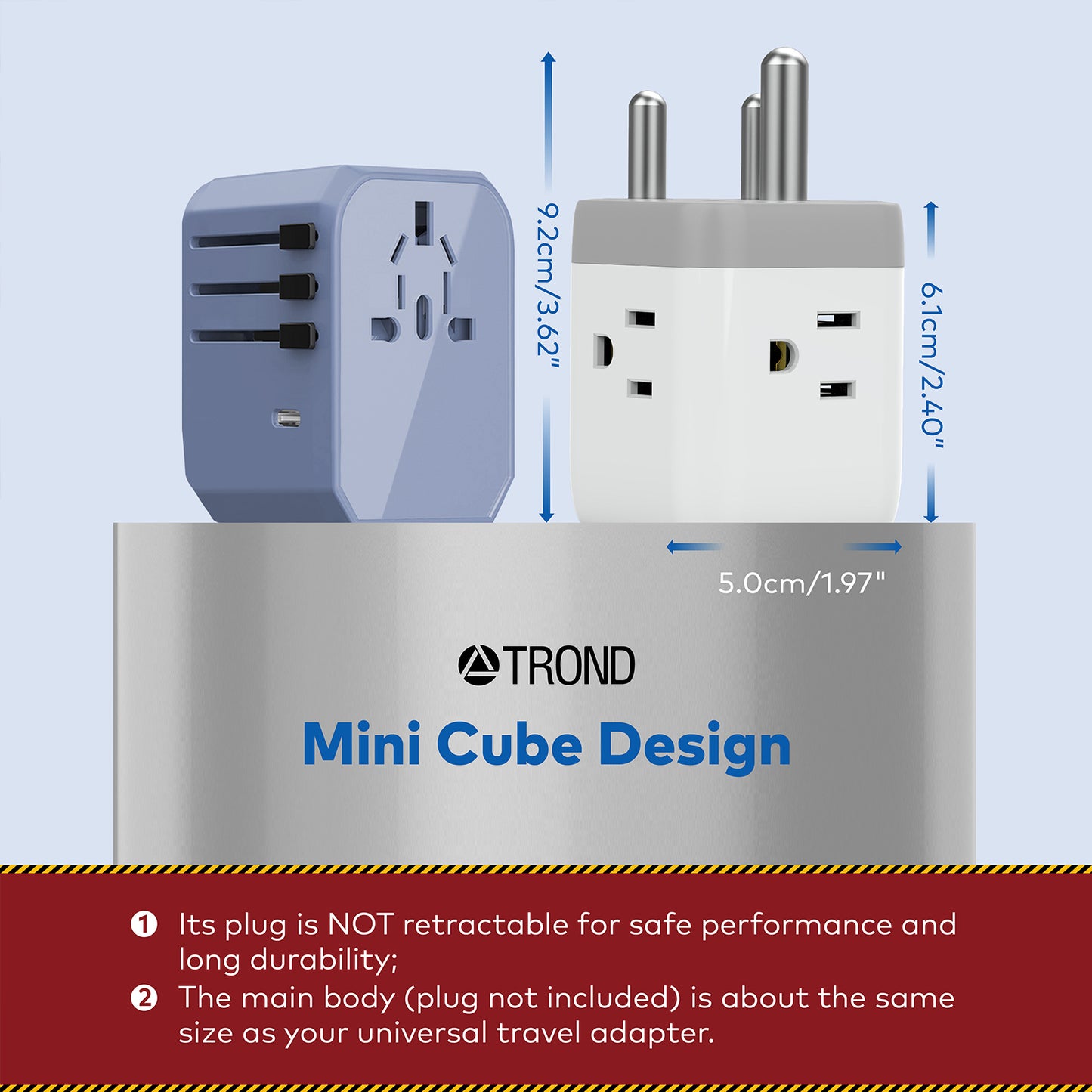 Travel Plug Adapter for US to South Africa