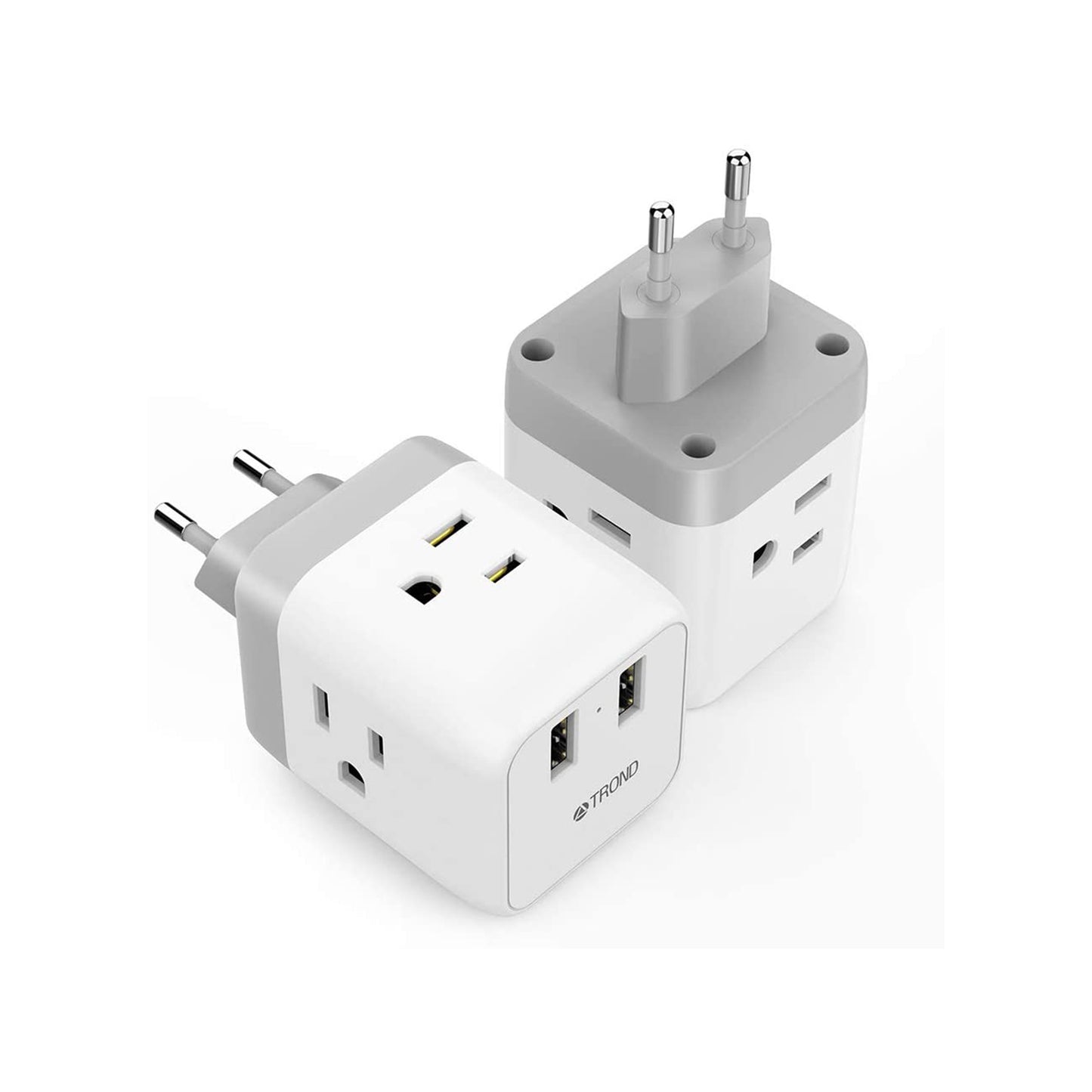 Travel Plug Adapter for US to Europe Type C 2Pack