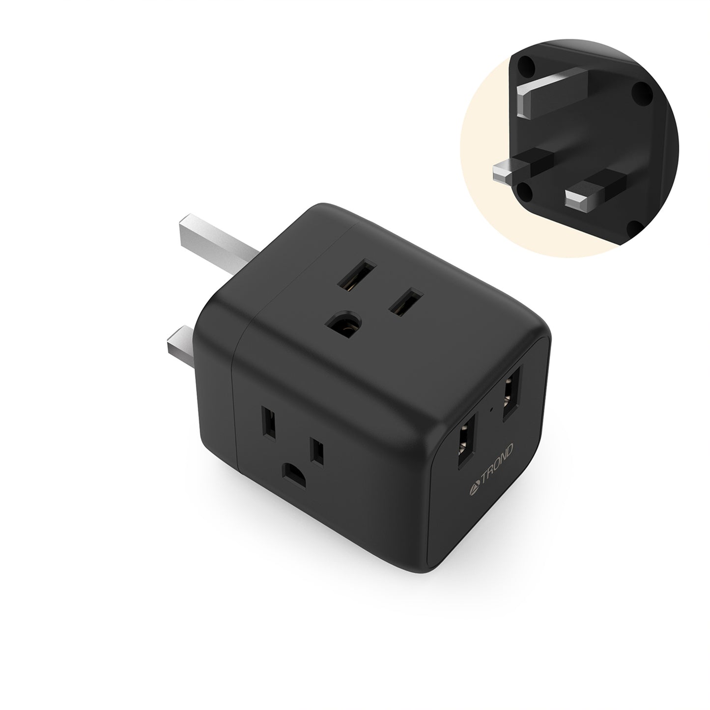 Travel Plug Adapter for US to UK