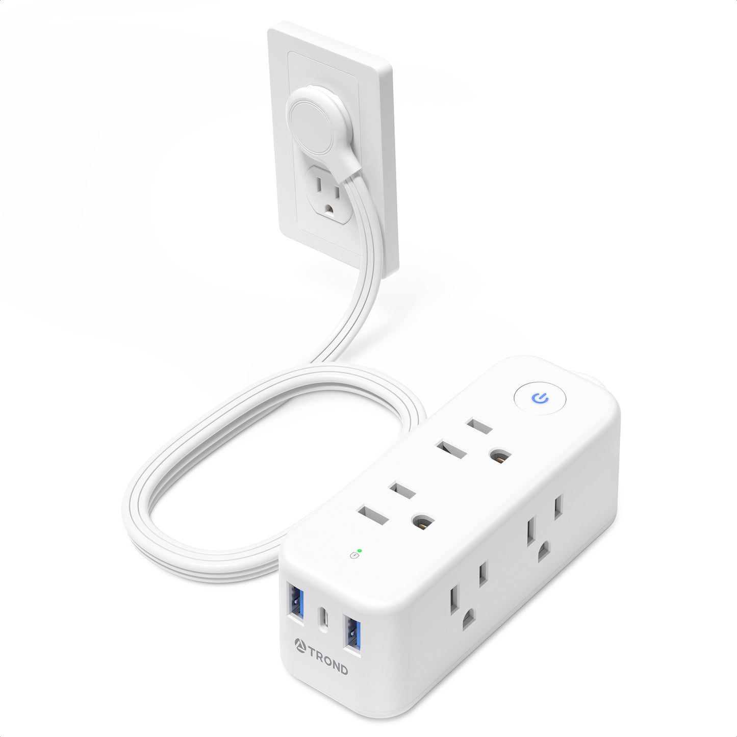 6-Outlet Surge Protector with Flat Plug (Power Strip)