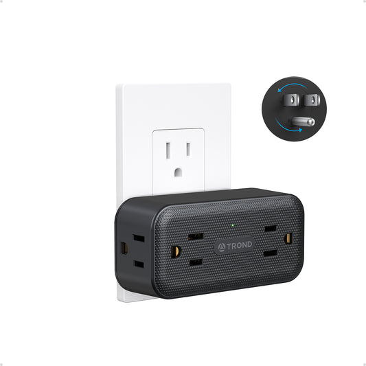 360° Rotating Outlet Adapter, Surge Protector Outlet Extender