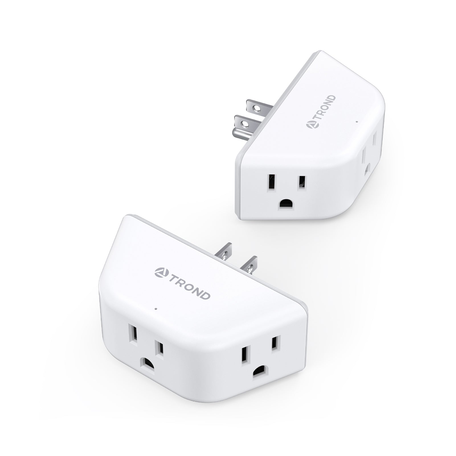 Multi Plug Outlet Extender 2 Pack - TROND Electrical Wall Outlet Split