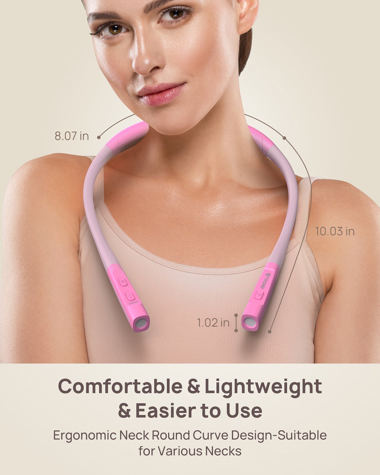 Book Light, LED Neck Reading Light, 3 Color 3 Brightness with Warning Light