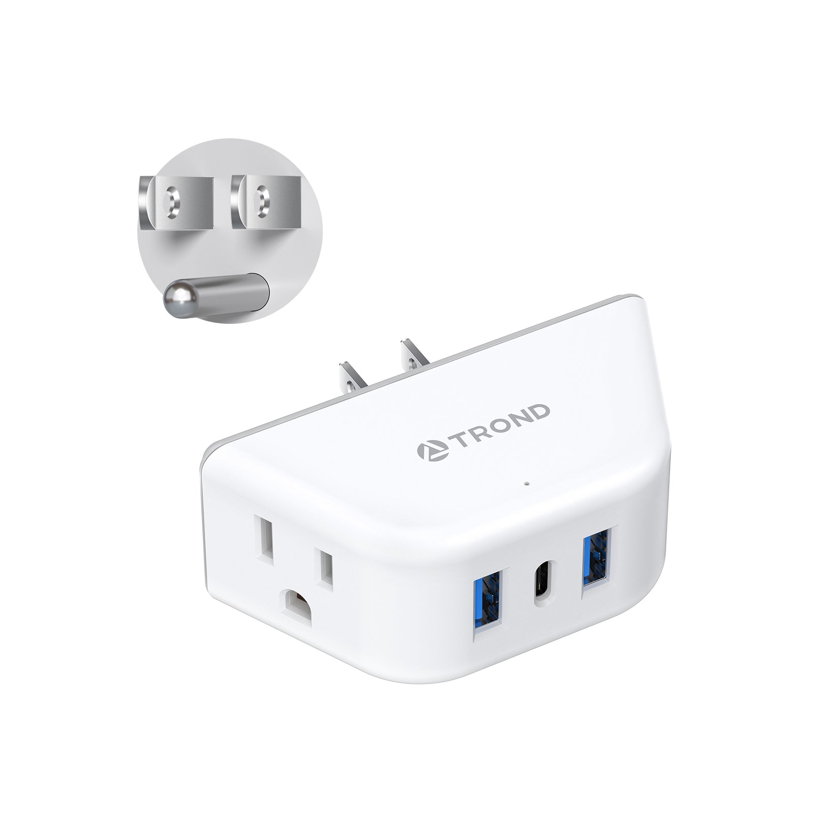 Outlet Extender with USB, Multi Plug Outlet with 2 AC Outlets – TROND