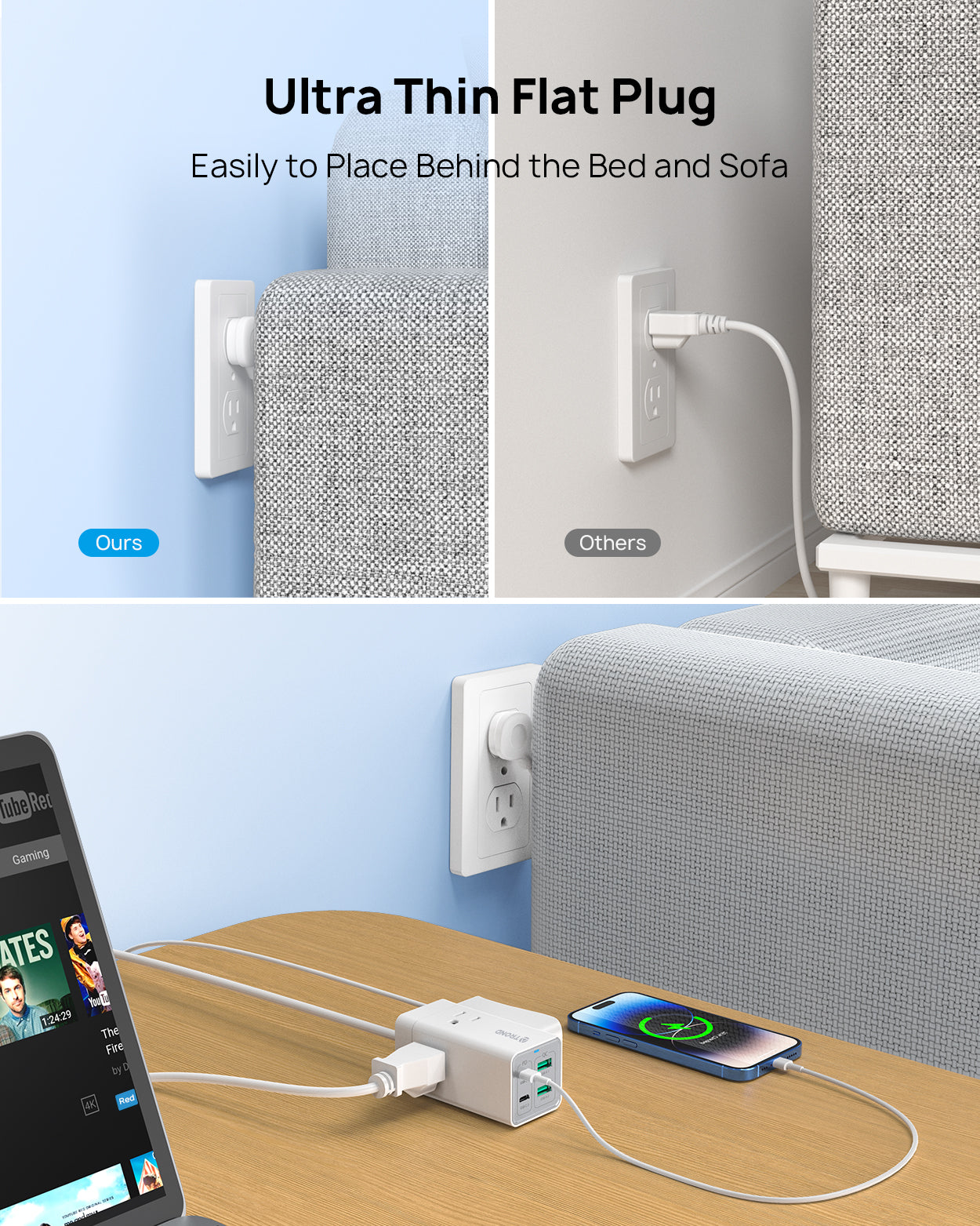 USB C Charger, TROND 65W GaN3 USB C Charging Station