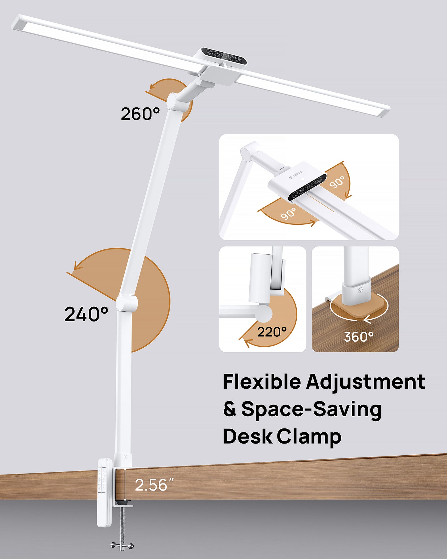LED Desk Lamp with Clamp