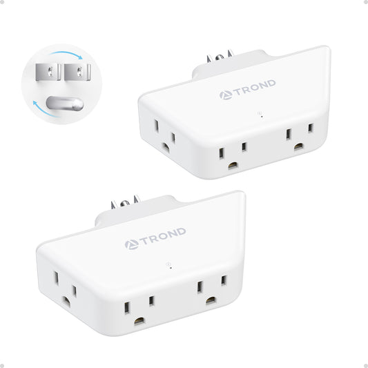 TROND 360 Rotating Plug Outlet Extender 2 Pack