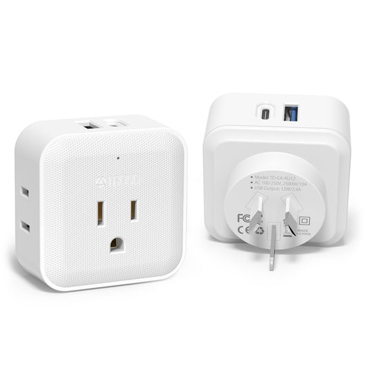 New Zealand Power Adapter 2 Pack - TROND Australia Power Plug Adapter