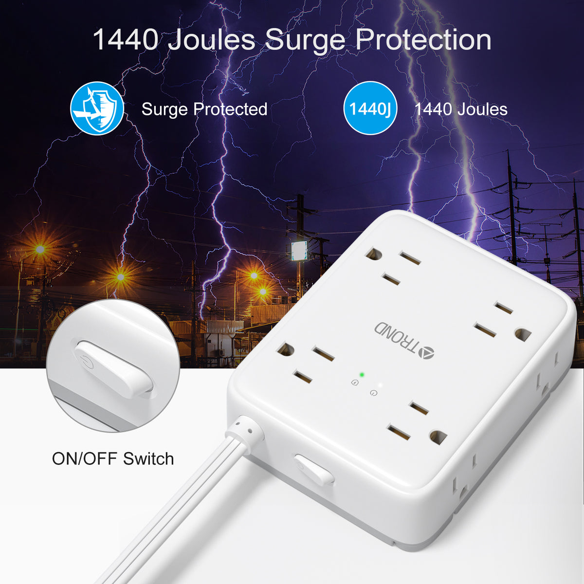Sure Protector Plug Types Wall Outlet Surge Protector Standard Two Outlet Surge Protector