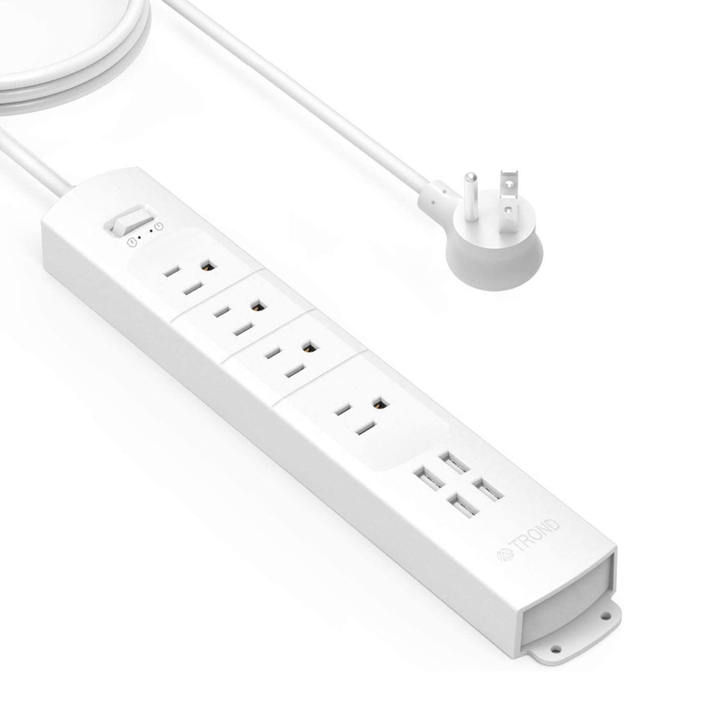 Surge Protector Power Strip with USB, 4 AC Outlets 1440J Surge Protection