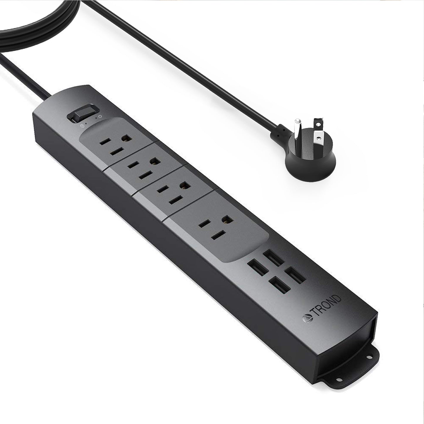 Surge Protector Power Strip with USB, 4 AC Outlets 1440J Surge Protection