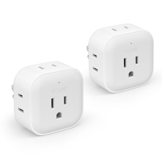 Multi Plug Outlet Extender - 2 Packs Outlet Splitter with 4 Electrical Charger Cube Outlets