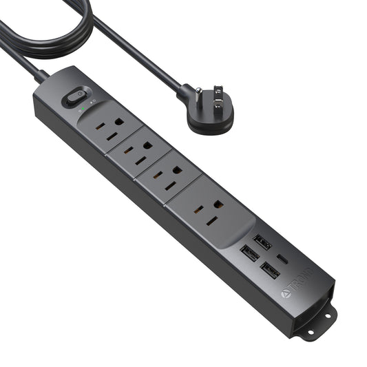 Surge Protector Power Strip with USB 4 AC Outlets and 1440J Surge Protection