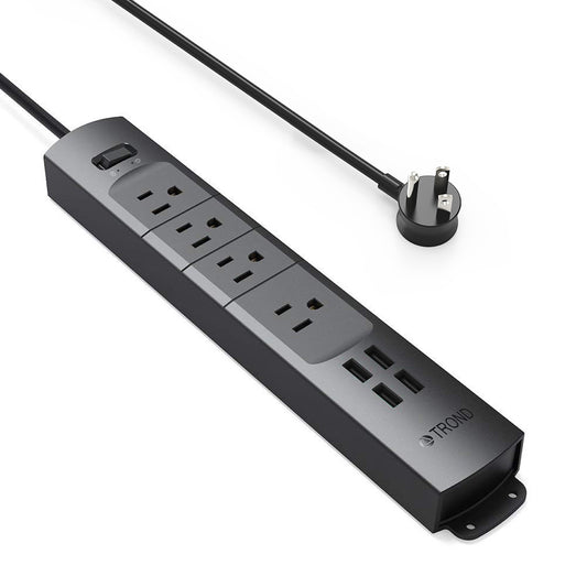 Surge Protector Power Strip with USB, 4 AC Outlets 1440J Surge Protection