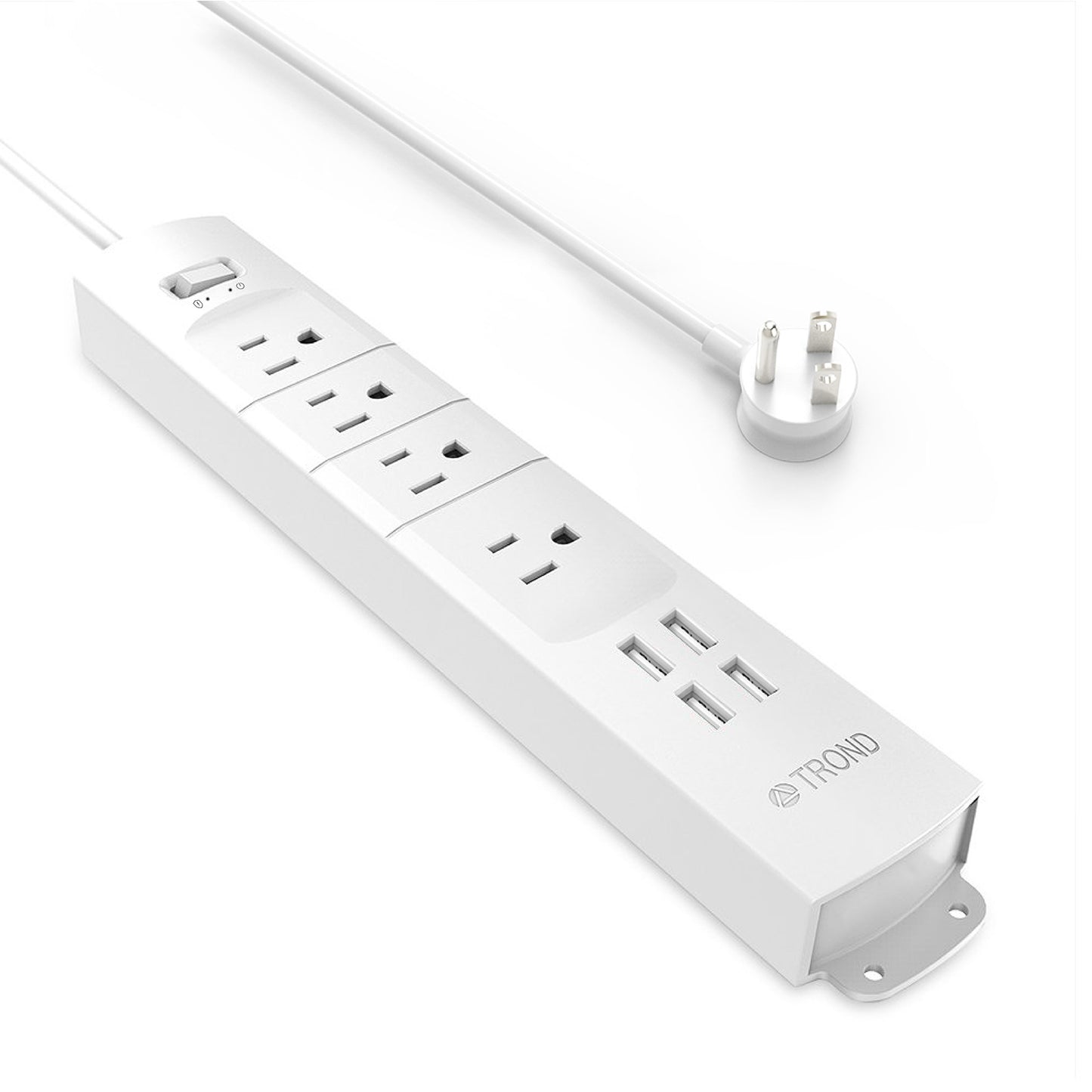  YAWMLYE 2000w Surge Protector Power Strip - 6 Ft Retractable  Extension Cord 4 Outlet 2 USB Ports Flat Plug Portable Black Power Strip  Cruise Ship Essentials for Travel Office Home Wall Mount : Electronics