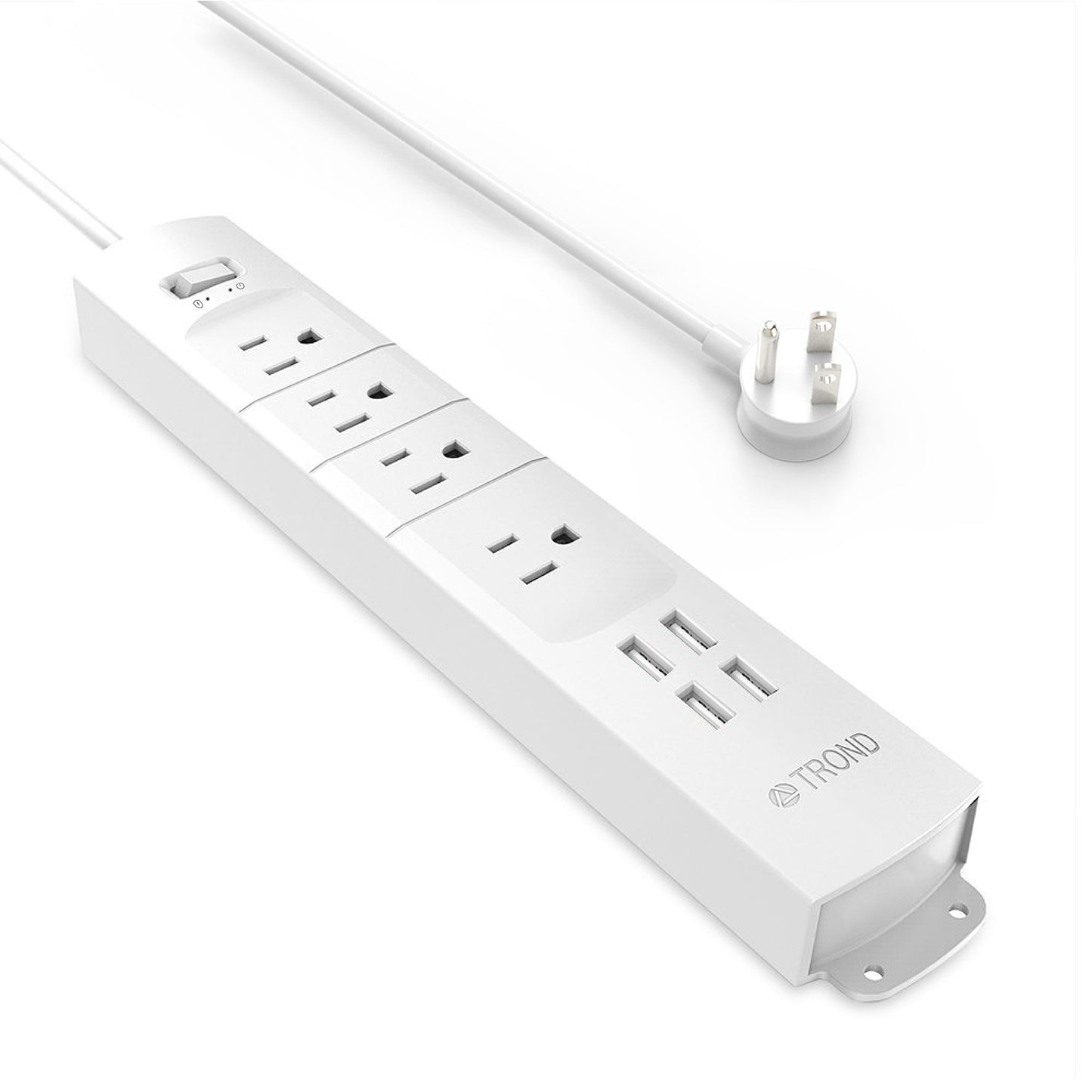 Surge Protector Power Strip with USB, 4 AC Outlets 1440J Surge Protection