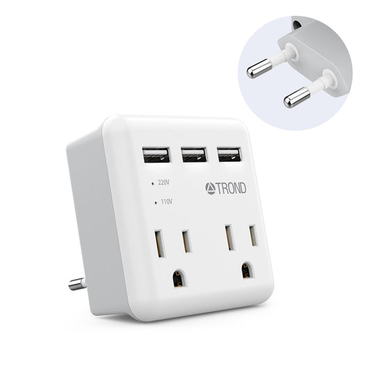 Travel Plug Adapter for US to Europe Type C